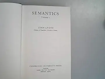 Cover of Semantics