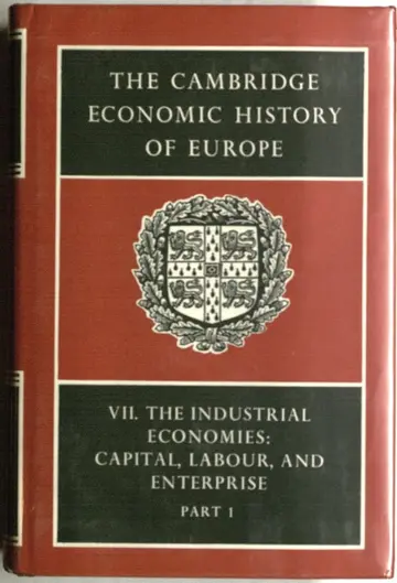 Cover of The Cambridge Economic History of Europe