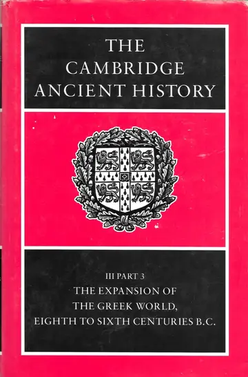 Cover of The Expansion of the Greek World, Eighth to Sixth Centuries B.C., Part 3