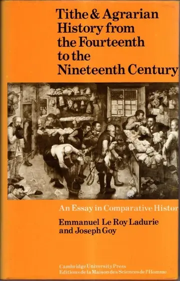 Cover of Tithe and Agrarian History from the Fourteenth to the Nineteenth Century