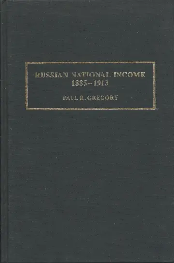 Cover of Russian National Income, 1885–1913