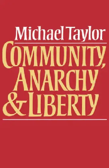 Cover of Community, Anarchy and Liberty
