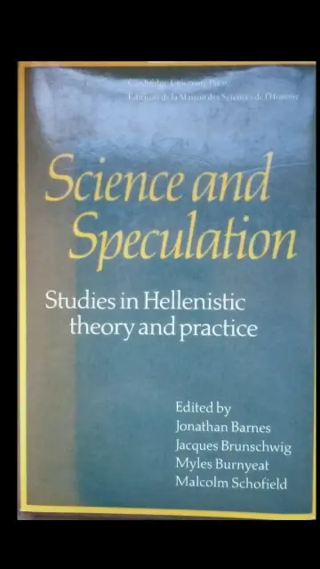 Cover of Science and Speculation