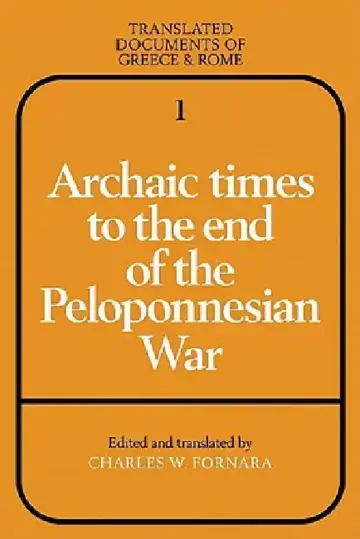 Cover of Archaic Times to the End of the Peloponnesian War
