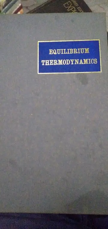 Cover of Equilibrium Thermodynamics