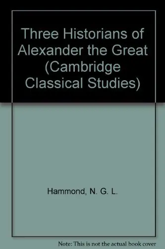 Cover of Three Historians of Alexander the Great