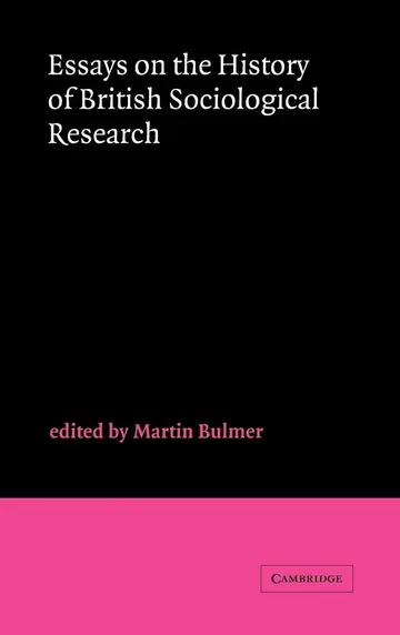 Cover of Essays on the History of British Sociological Research