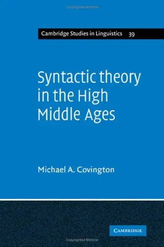 Cover of Syntactic Theory in the High Middle Ages