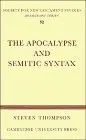 Cover of The Apocalypse and Semitic Syntax