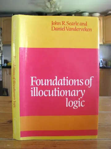 Cover of Foundations of Illocutionary Logic