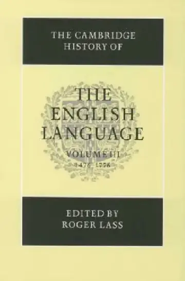 Cover of The Cambridge History of the English Language
