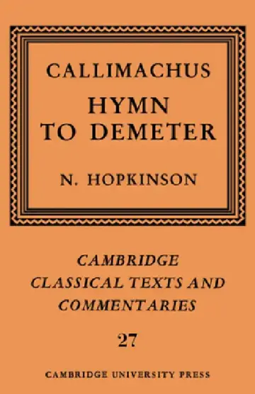 Cover of Callimachus