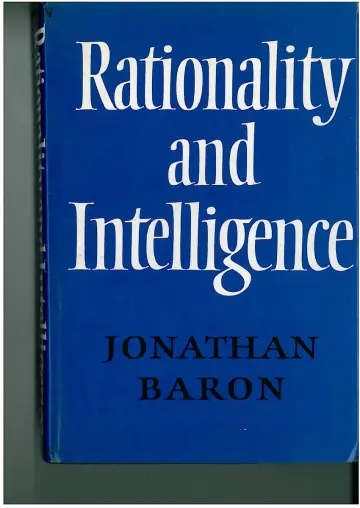 Cover of Rationality and Intelligence