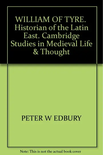 Cover of William of Tyre