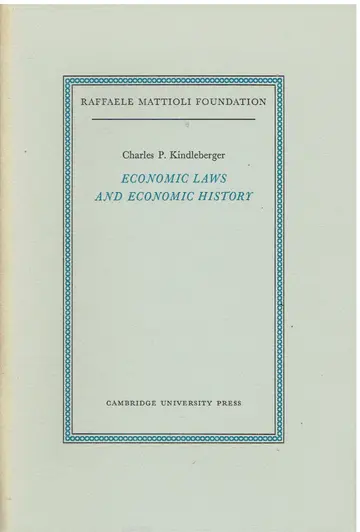 Cover of Economic Laws and Economic History