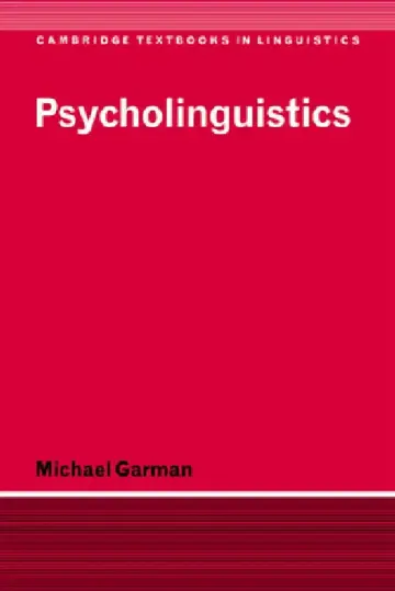 Cover of Psycholinguistics