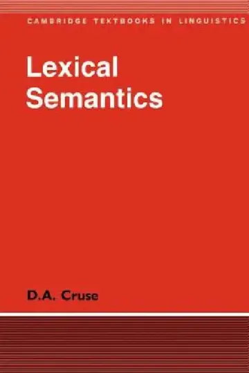 Cover of Lexical Semantics