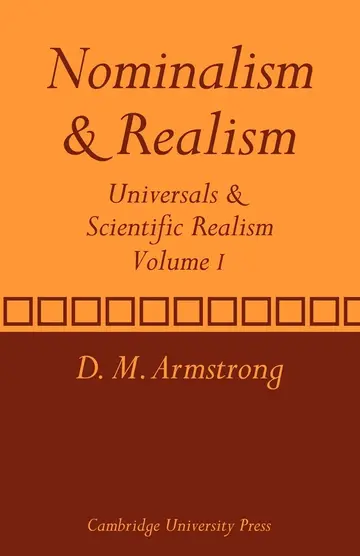 Cover of Nominalism and Realism