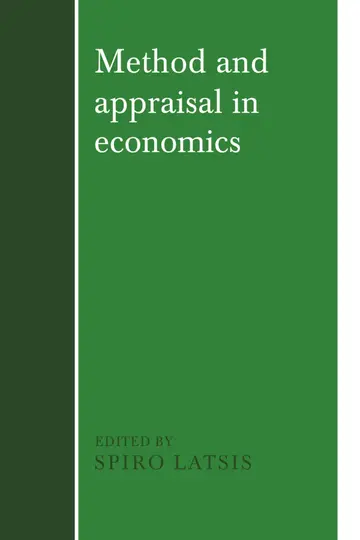 Cover of Method and Appraisal in Economics