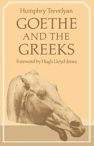 Cover of Goethe and the Greeks