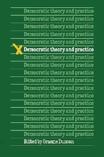 Cover of Democratic Theory and Practice