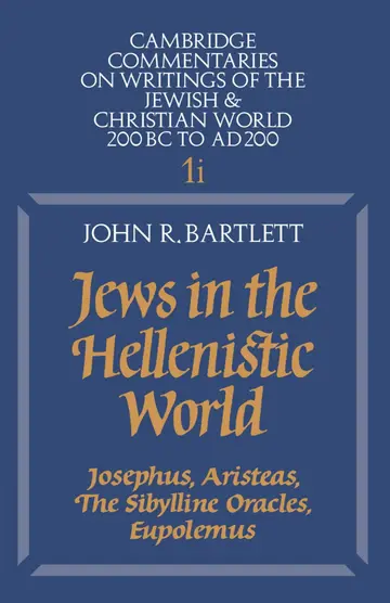 Cover of Jews in the Hellenistic World