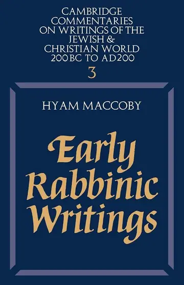 Cover of Early Rabbinic Writings