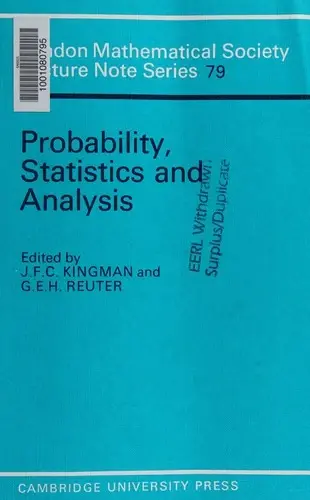 Cover of Probability, Statistics and Analysis