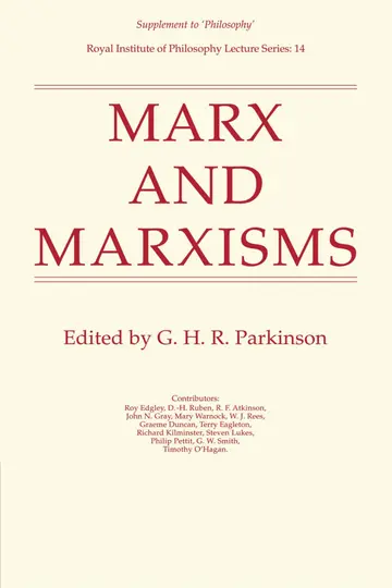 Cover of Marx and Marxisms
