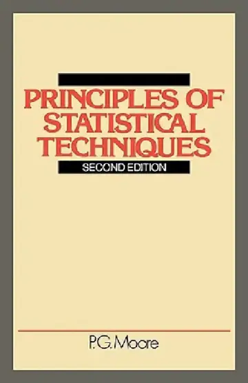 Cover of Principles of Statistical Techniques