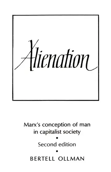 Cover of Alienation