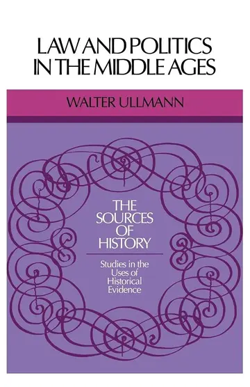 Cover of Law and Politics in Middle Ages