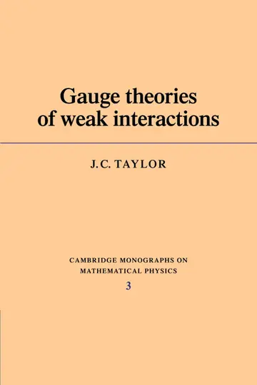 Cover of Gauge Theories of Weak Interactions