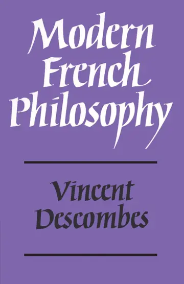 Cover of Modern French Philosophy