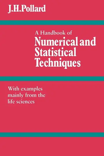 Cover of A Handbook of Numerical and Statistical Techniques