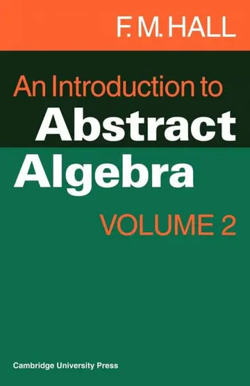 Cover of An Introduction to Abstract Algebra