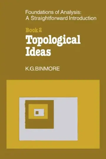 Cover of The Foundations of Topological Analysis