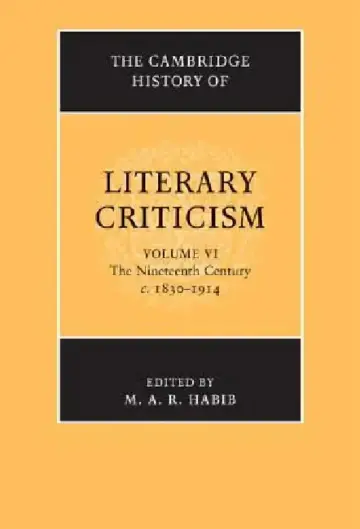 Cover of The Cambridge History of Literary Criticism
