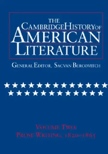 Cover of The Cambridge History of American Literature