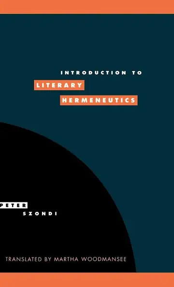 Cover of Introduction to Literary Hermeneutics