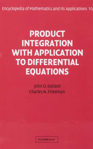Cover of Product Integration with Application to Differential Equations