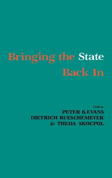 Cover of Bringing the State Back in
