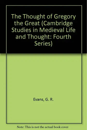 Cover of The Thought of Gregory the Great