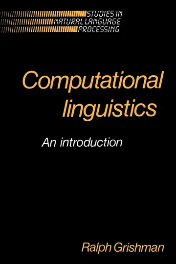 Cover of Computational Linguistics