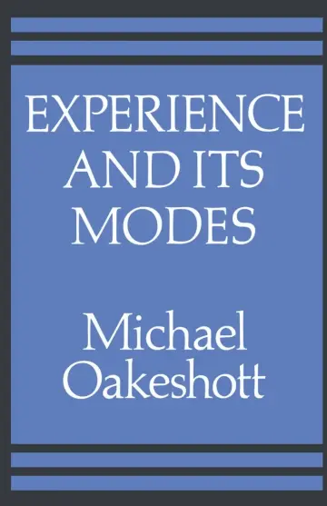 Cover of Experience and its Modes