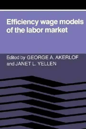 Cover of Efficiency Wage Models of the Labor Market