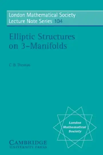 Cover of Elliptic Structures on 3-Manifolds