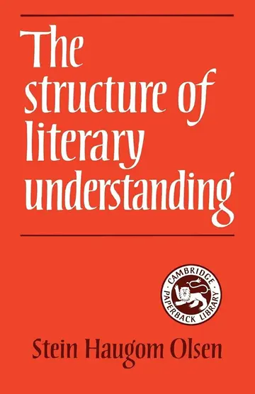 Cover of The Structure of Literary Understanding