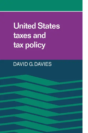 Cover of United States Taxes and Tax Policy