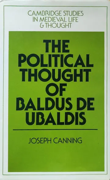 Cover of The Political Thought of Baldus de Ubaldis